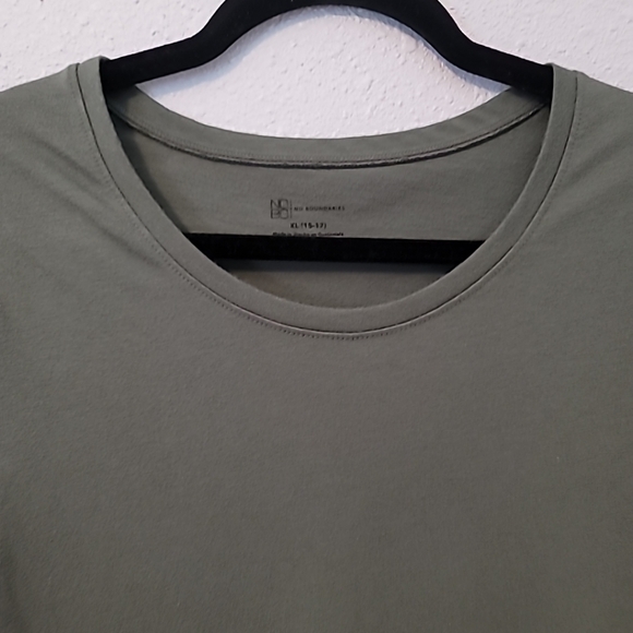 NOBO Olive Green Scoop Neck T-Shirt Sz XL (15-17) - Picture 3 of 11